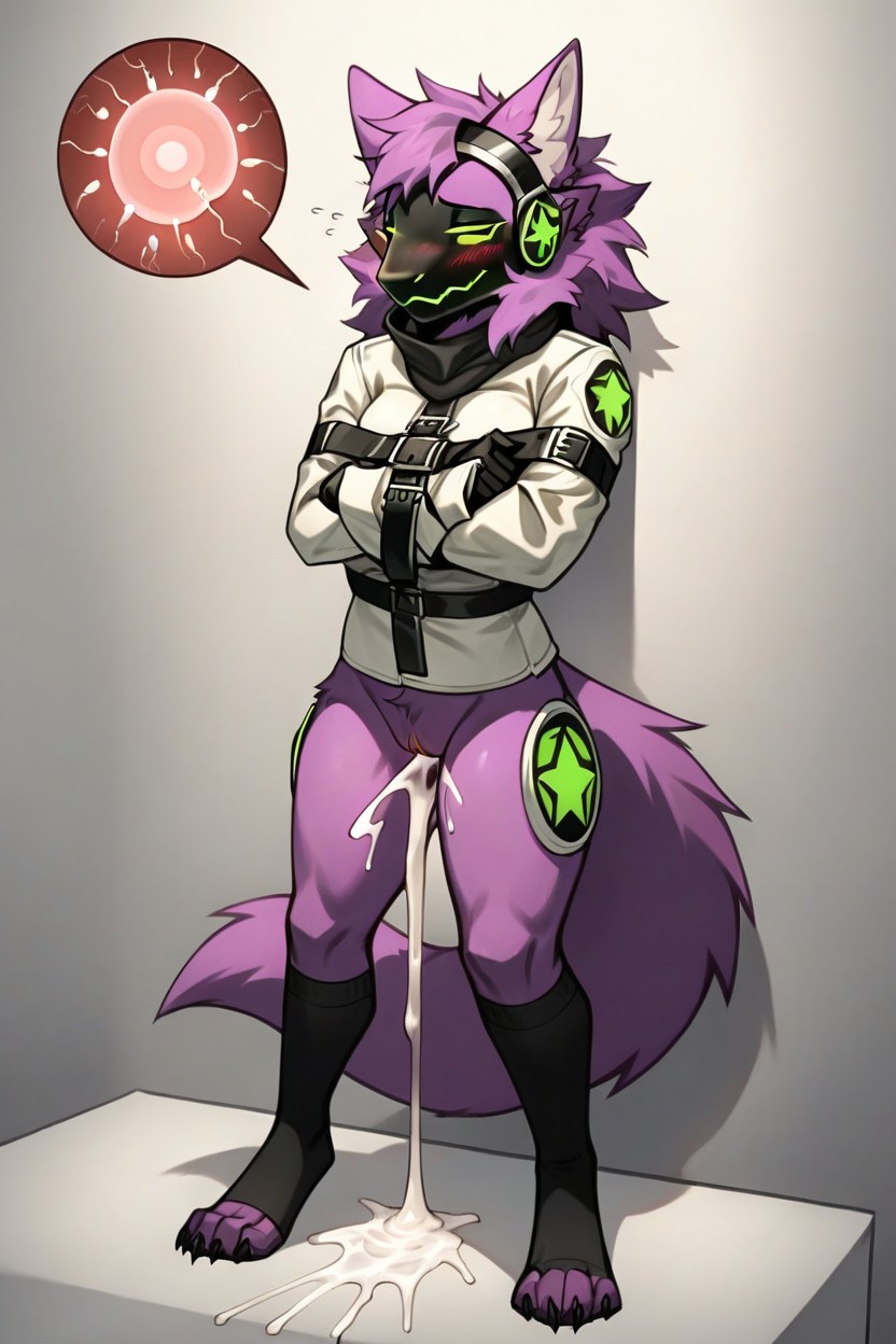 Black Scarf, 18+, Other Side After Sex Furry AI Porn
