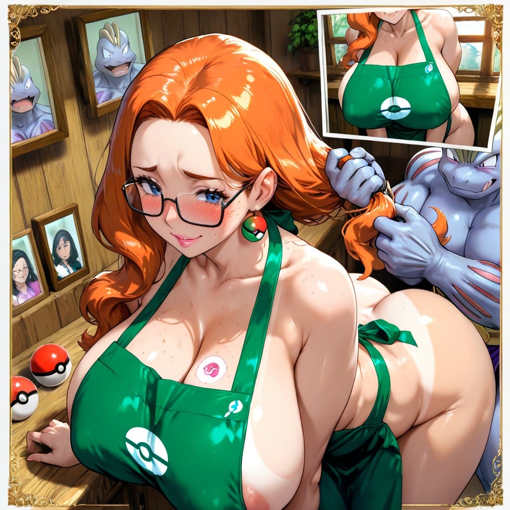 Glasses, Tanlines, Massive Dick Hentai AI Porn