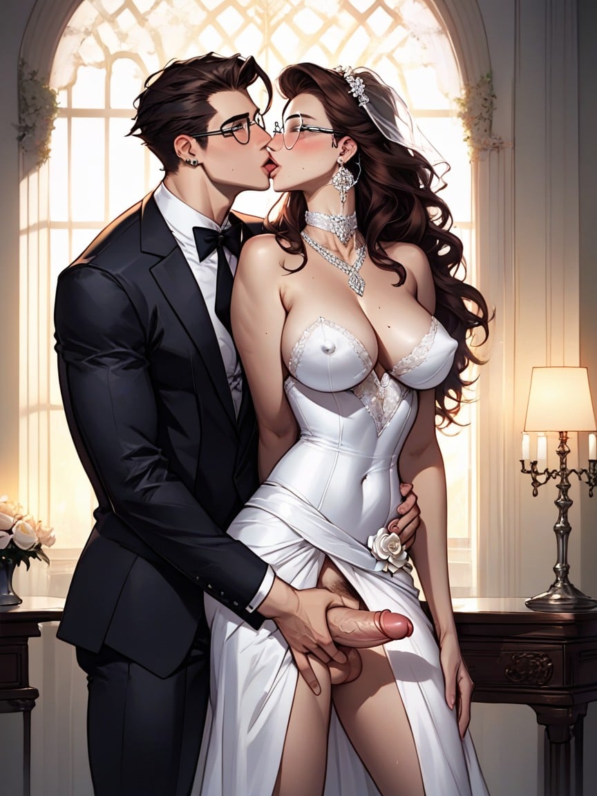 Held Close By Husband, Waist, Skinny AI Porn
