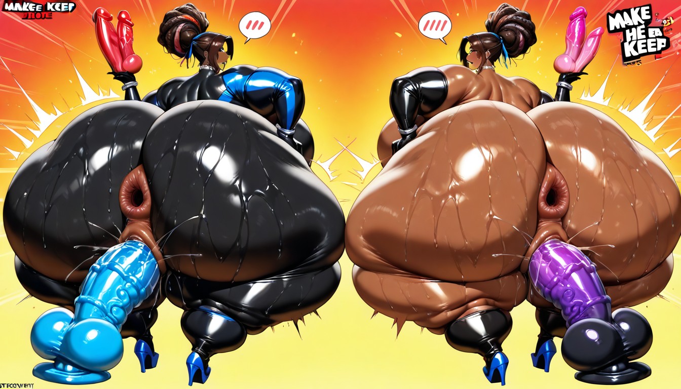 Desnuda, Extreme Hyper Thick Thighs, Extreme Hyper Pear Shape Porno IA
