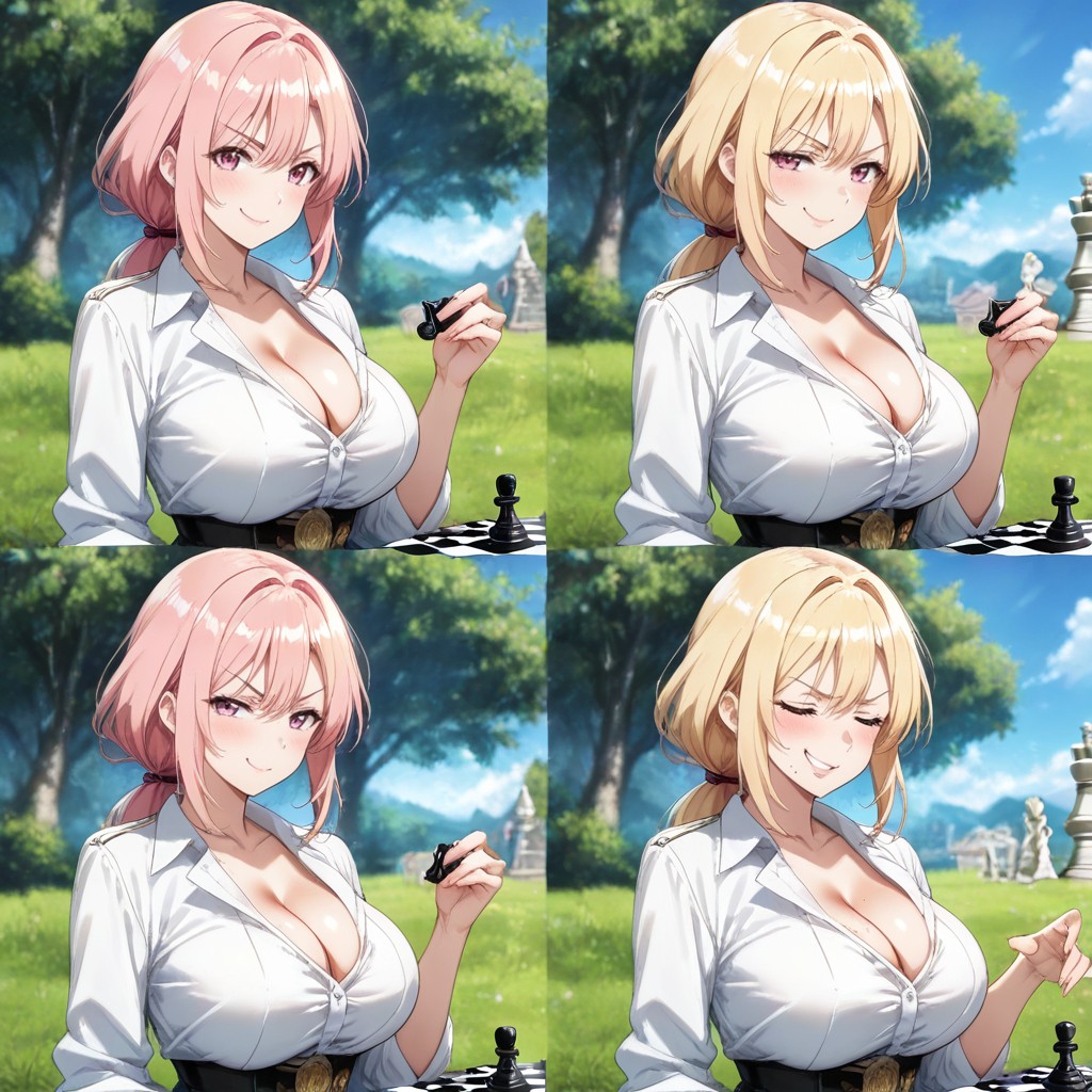 Amazing Quality, 18+, Pink Hair Hentai AI Porn