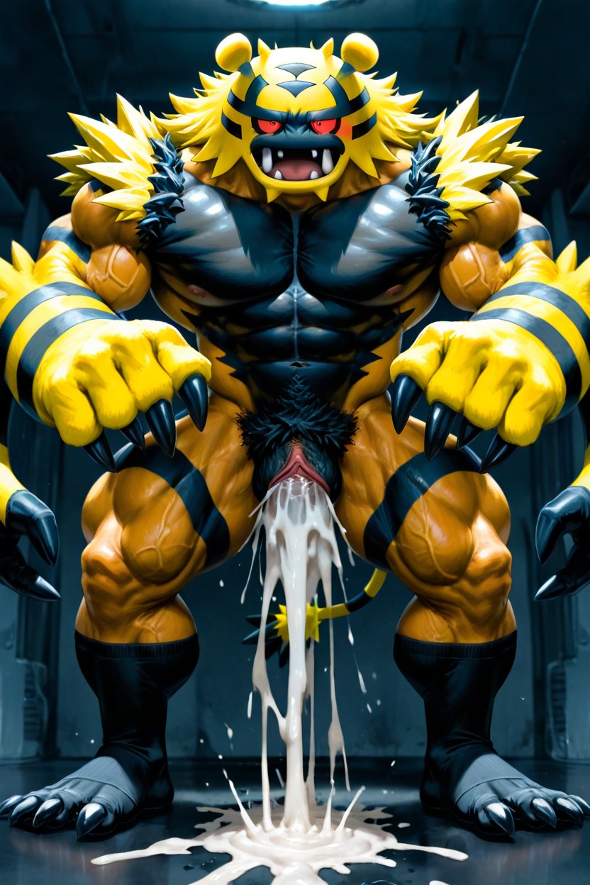 Transman With Extreme Large Claws, Paw Gloves, Moaning AI Gay Porn