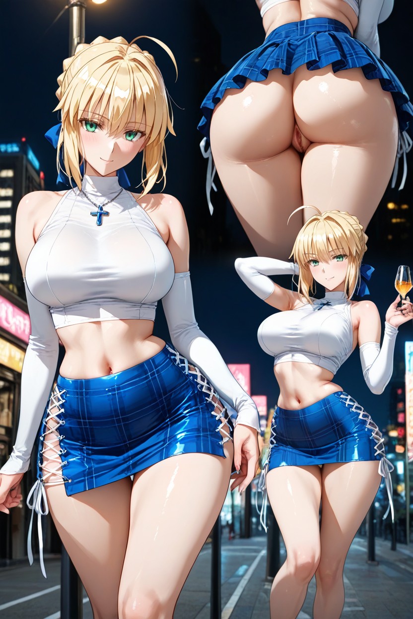 Perfect Ass, Form Fitting Clothes, Armwear Hentai AI Porn