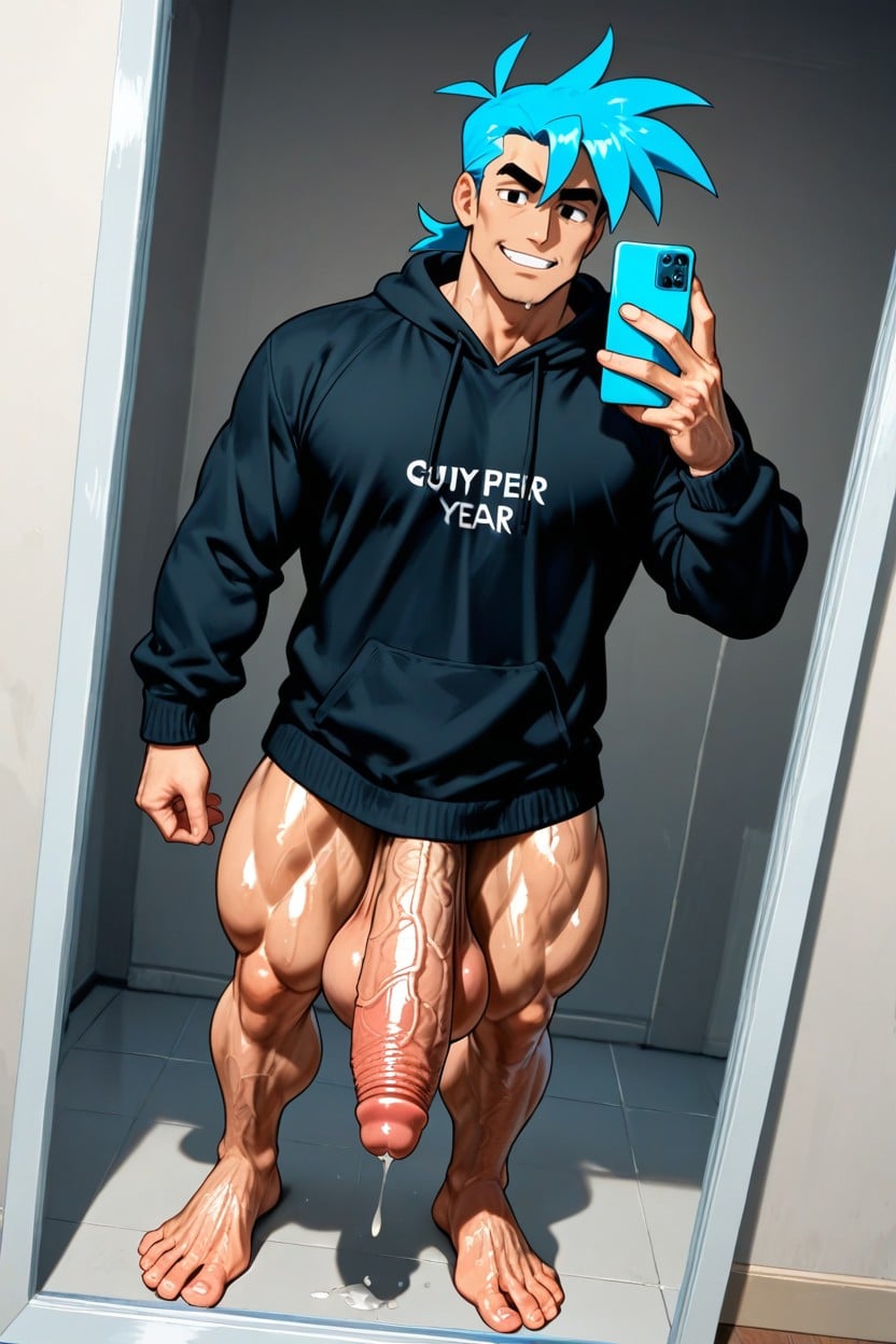 Gigant Balls, Fit, 25+ AI Gay Porn