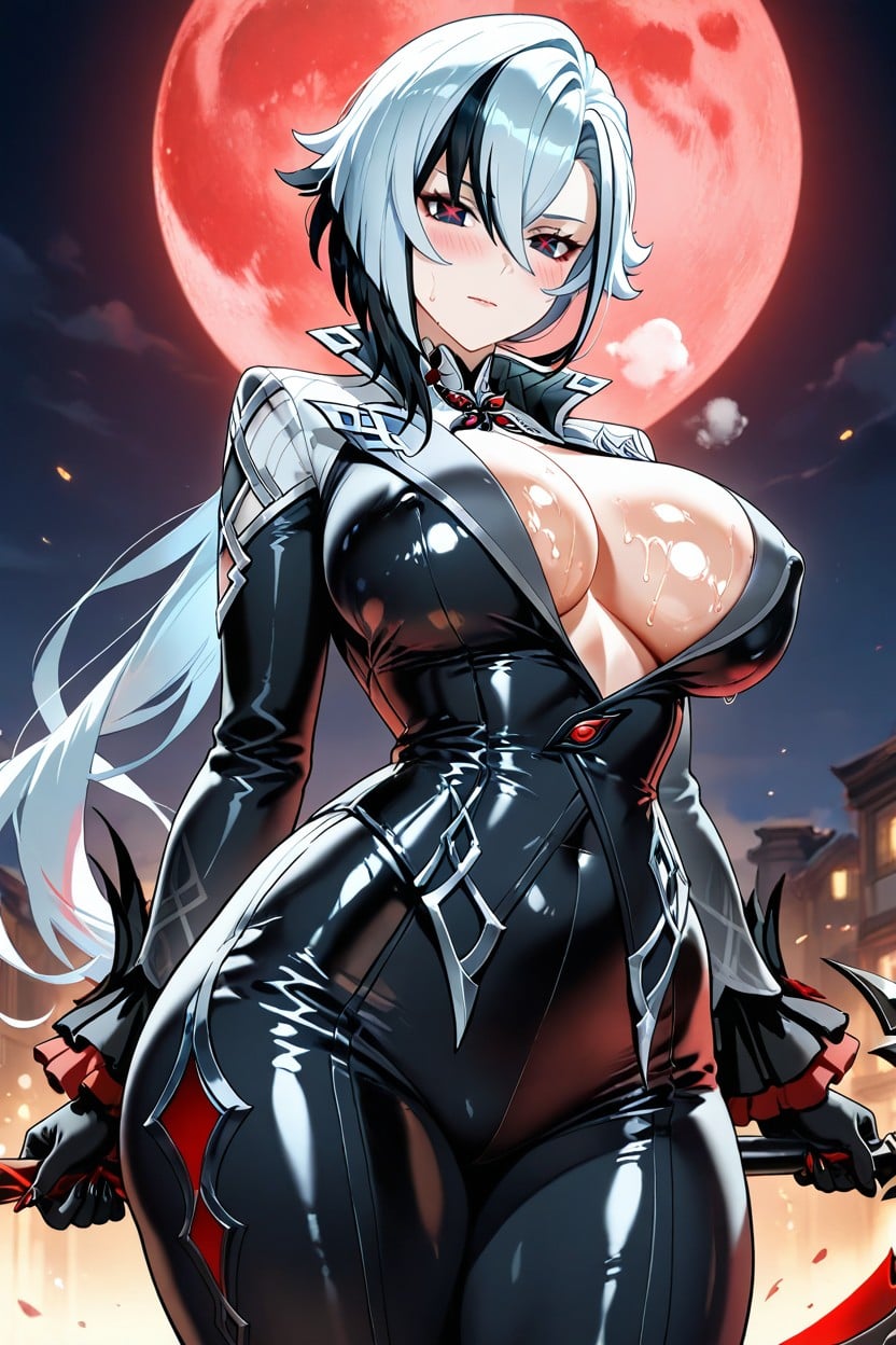 Fit Body, Large Breast, Heavy Breathing Hentai AI Porn