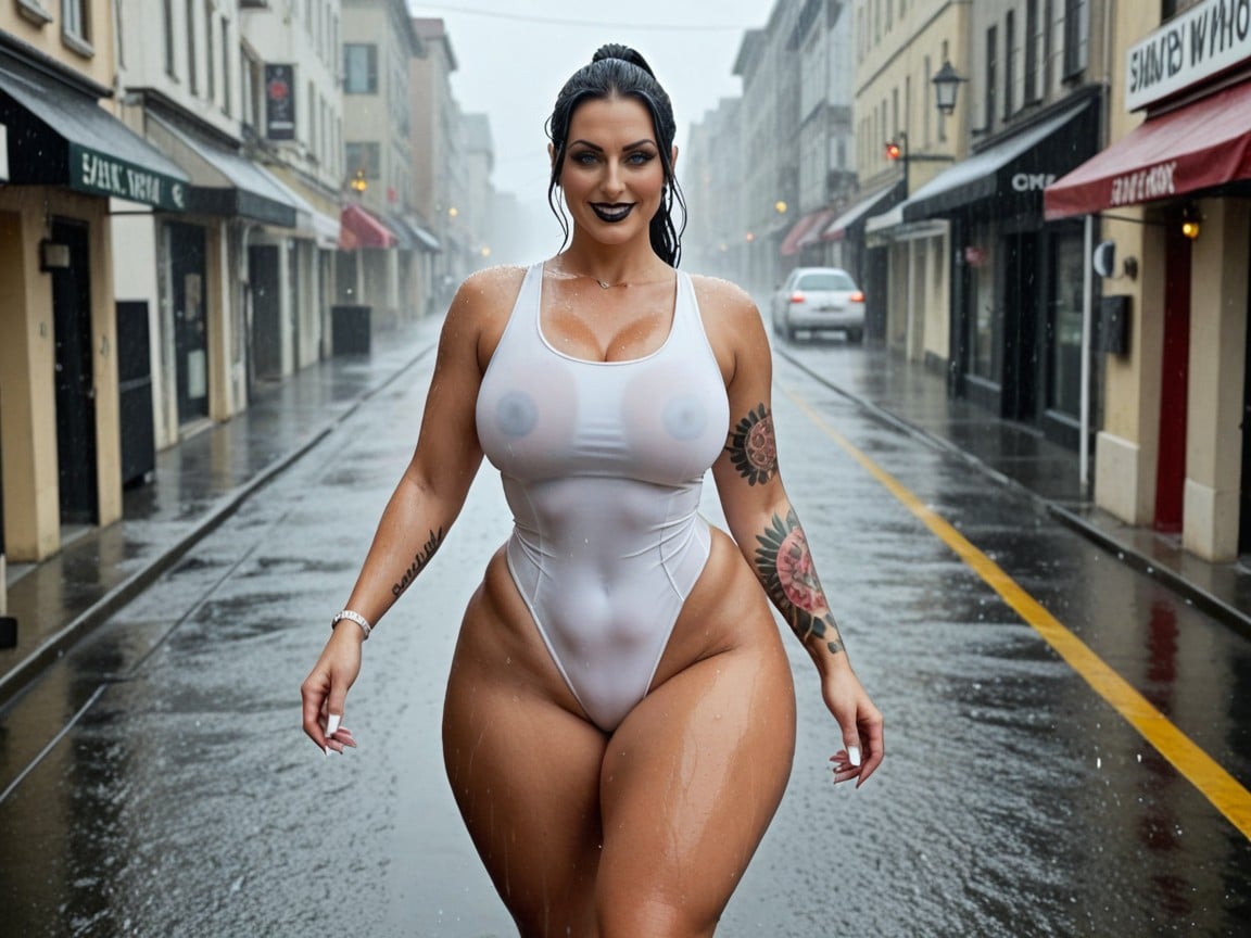 Extremely Large Thighs, Gigantic Legs, Massive Ass Porno IA