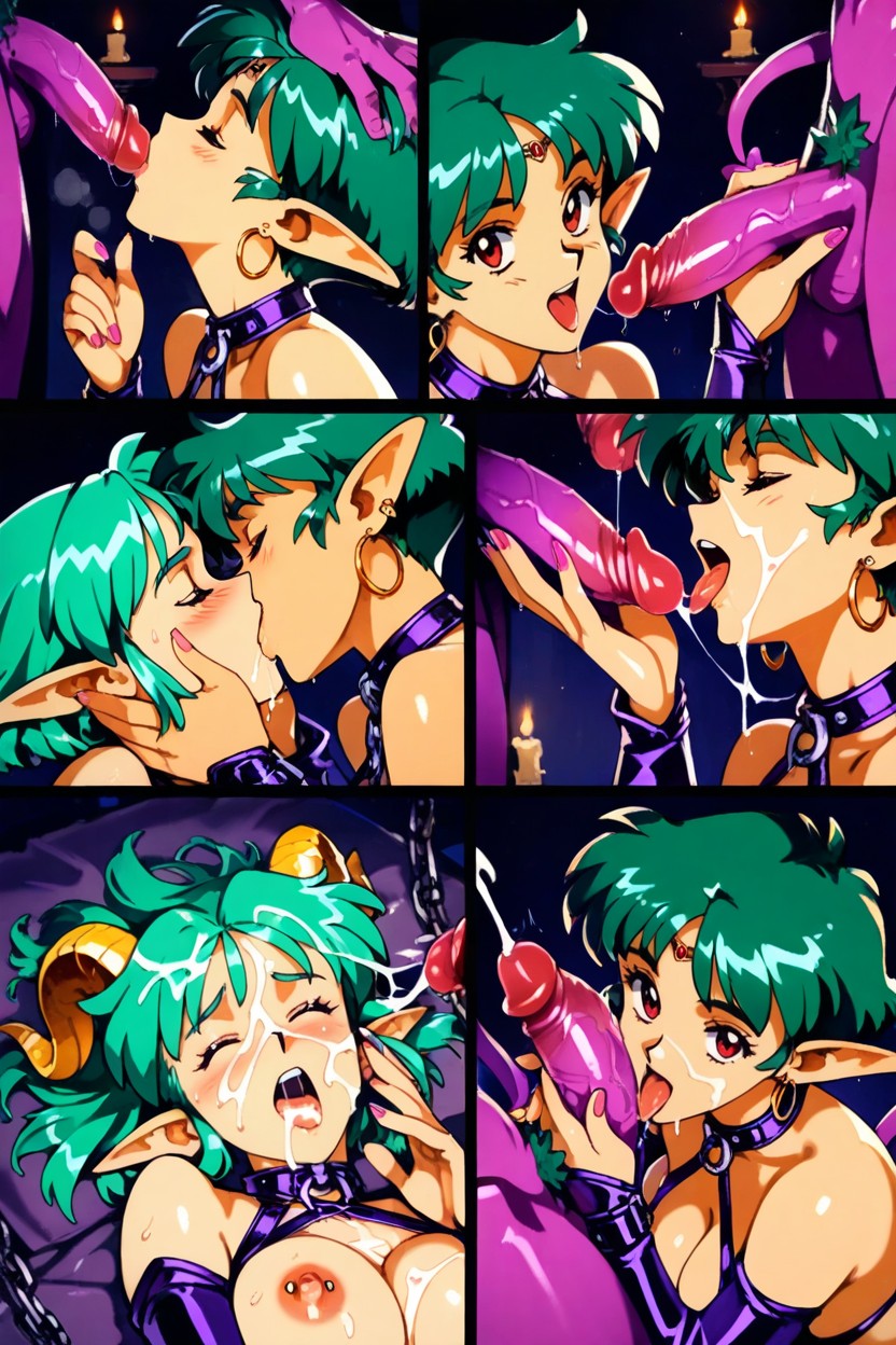 Hands On Her Head, Hair Pulling, Big Nipples Hentai AI Porn