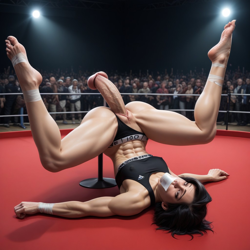 Man Fucking Her Asshole, Eye Roll, Arms Up AI Porn