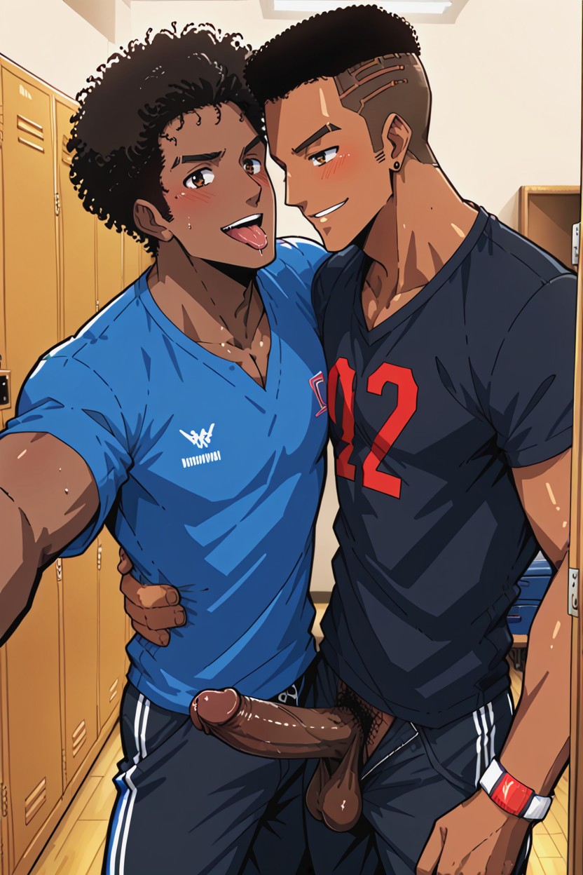African Man Has Tightly Coiled Afro Hair, Bl, Friendly Porno IA Gay