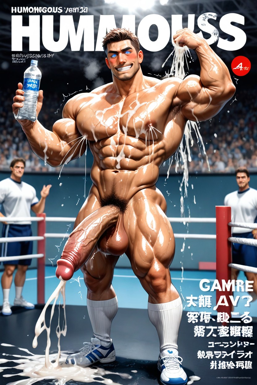 Enormous Penis, Nipple Lactation, Massive Muscles AI Gay Porn