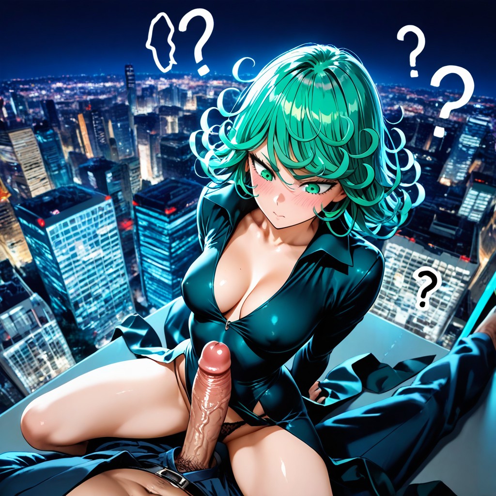 In The Universe, Night City Background, Light Blue Hair AI Porn
