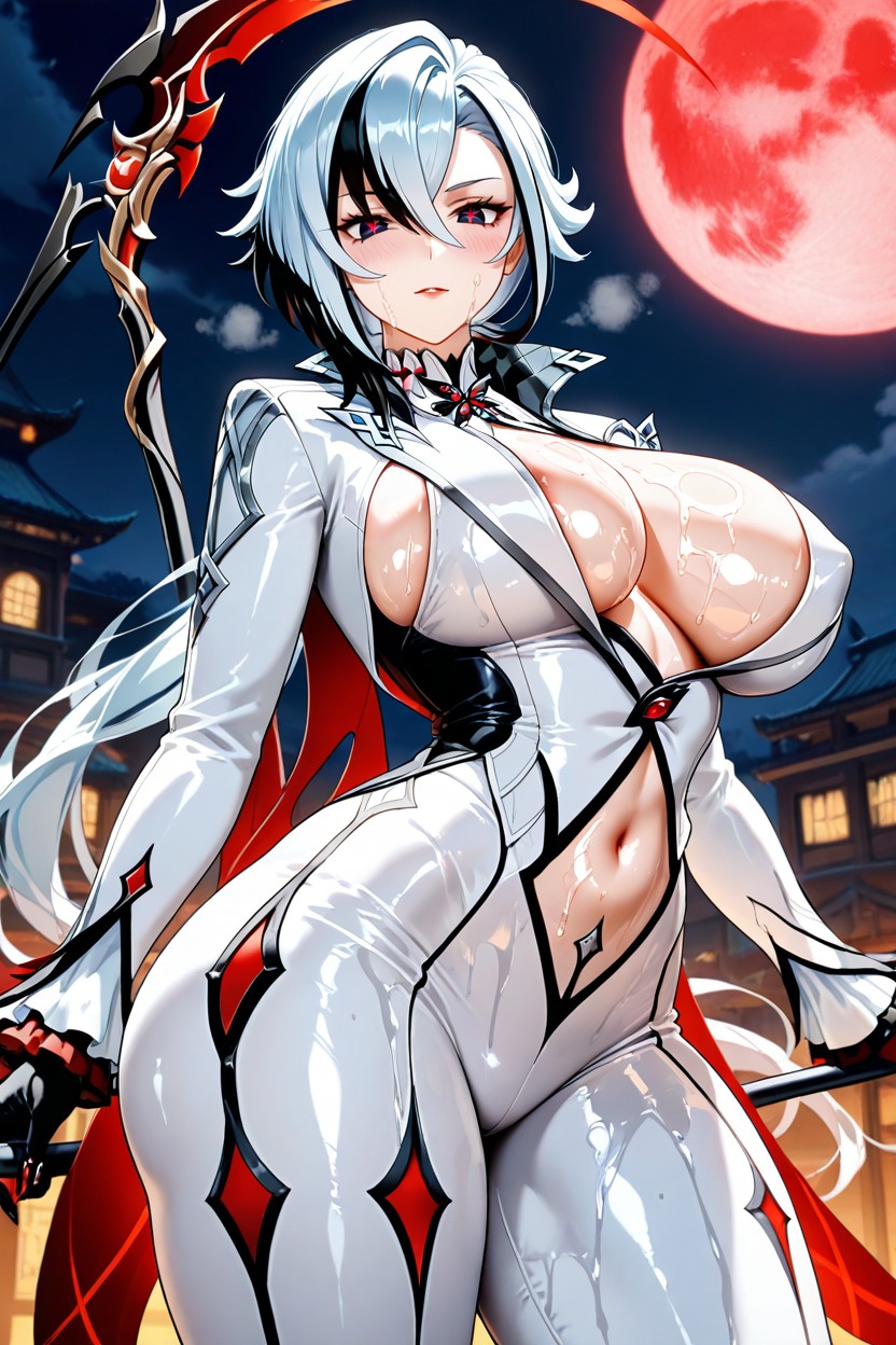 Back Arching, Busty, Pale Skin Hentai AI Porn