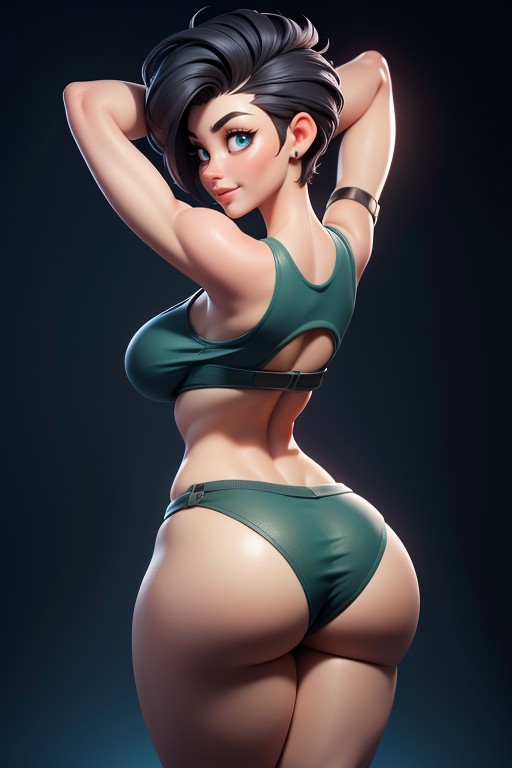 Head Bald On The Sides, 25+, Gi Joe Beautiful Gorgeous Face Hentai AI Porn