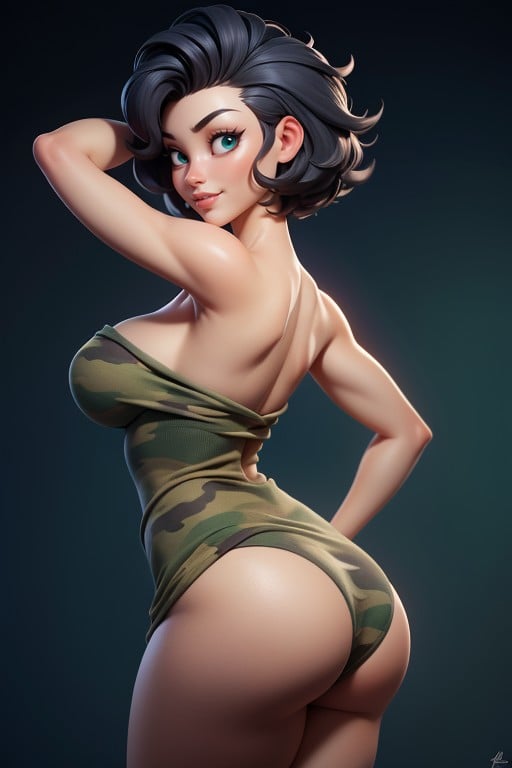 Head Bald On The Sides, Rear View, Rear View Hentai AI Porn