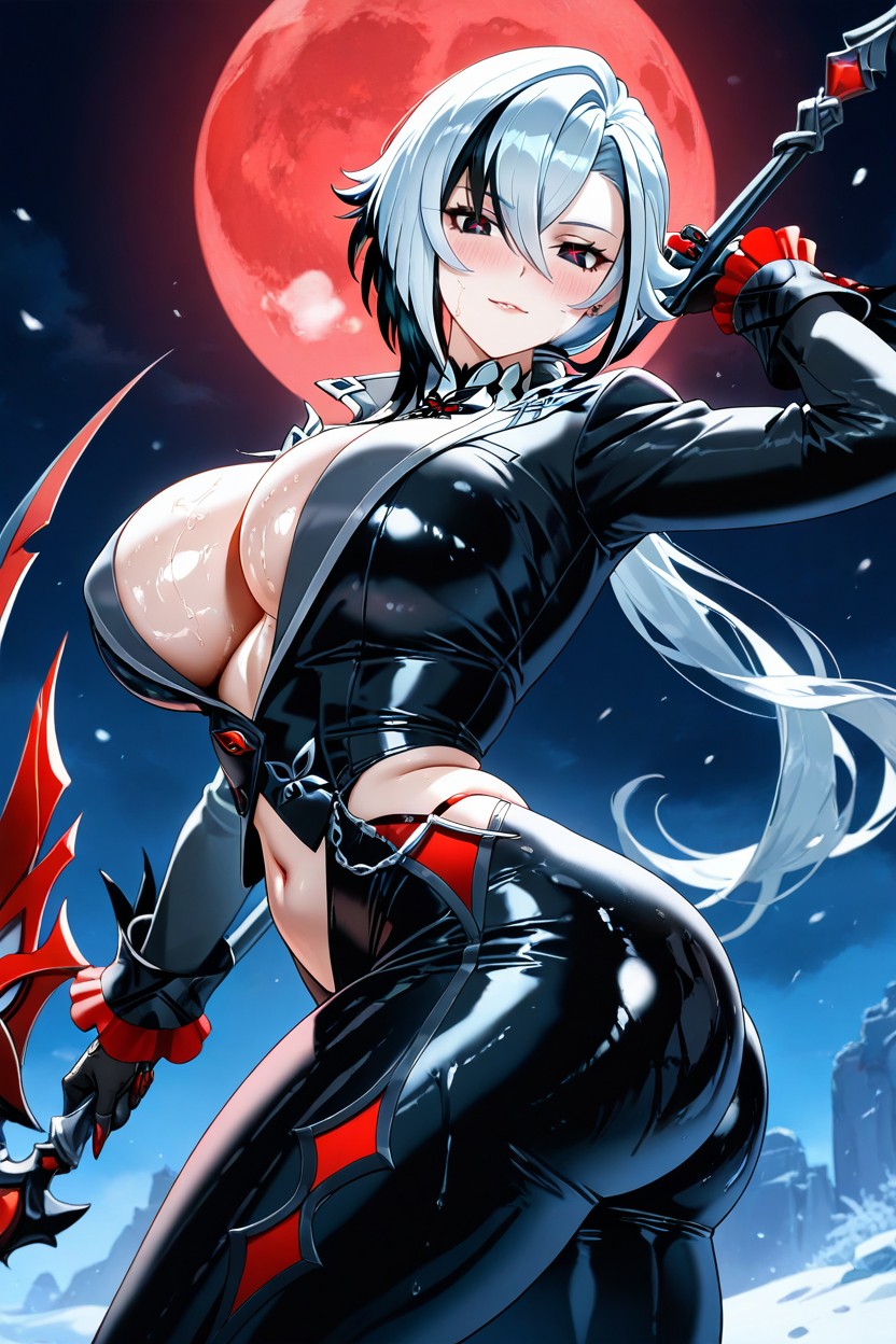 Toned Stomach, Night, 25+ Hentai AI Porn