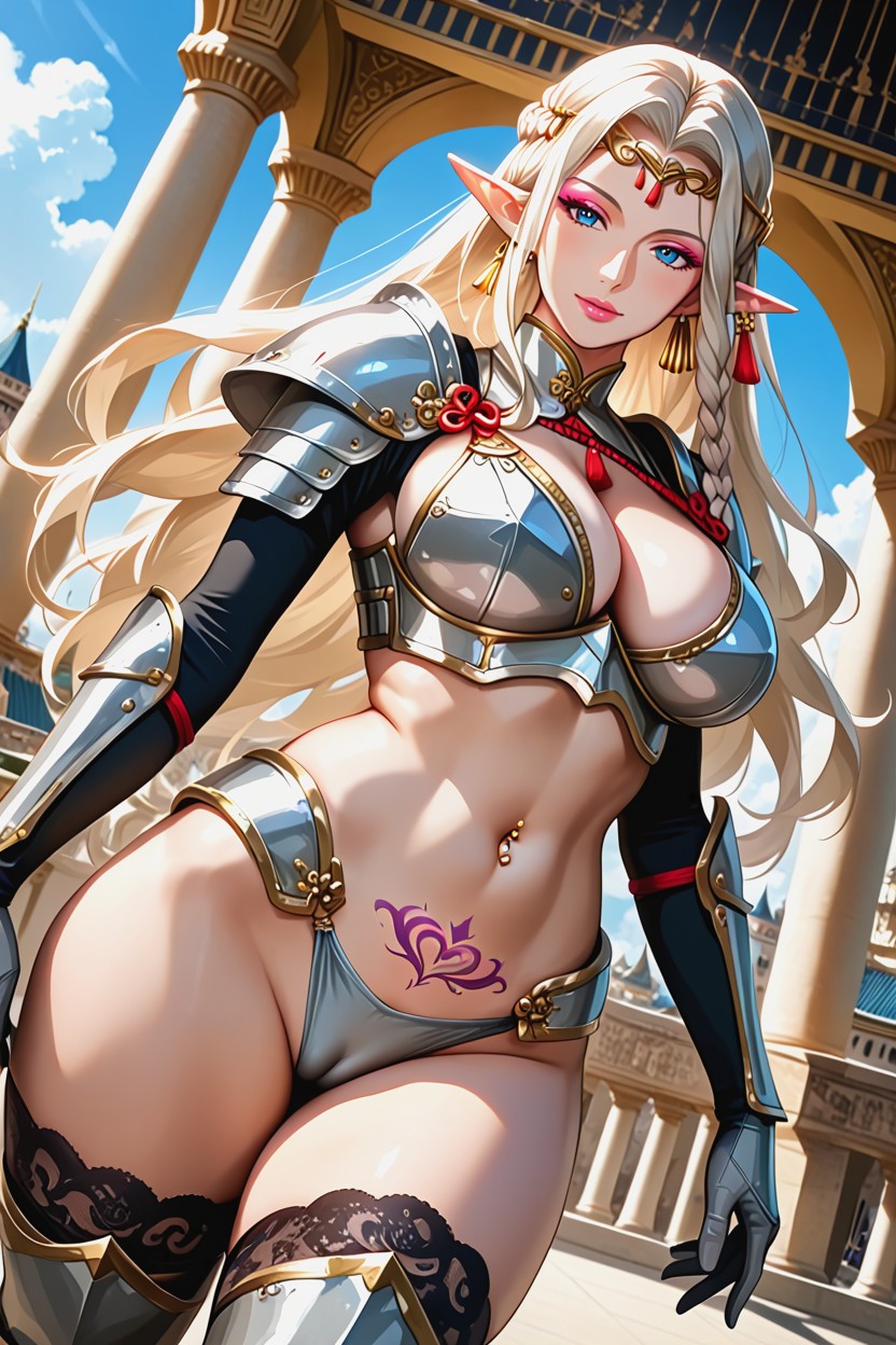 Rounded Breast, Cleavage, Curvy Body Hentai AI Porn