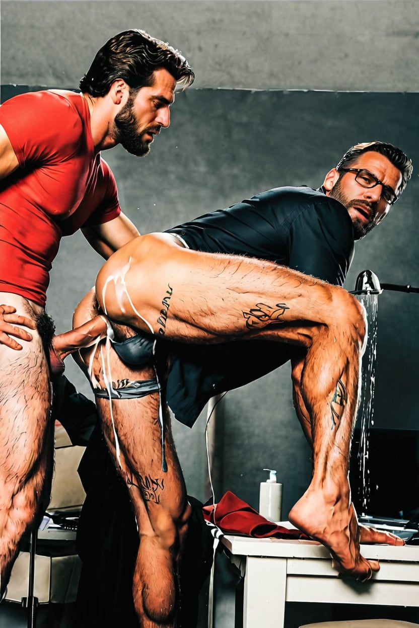Daddy Only Has Pussy, Moaning, Hairy Legs AI Gay Porn