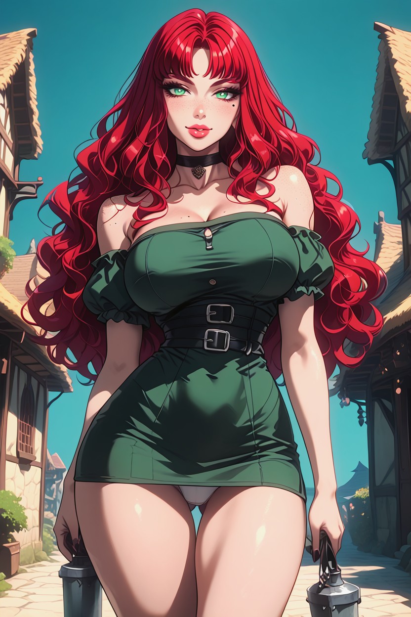 Rounded Hips, On One Hip, Bare Thighs Hentai AI Porn