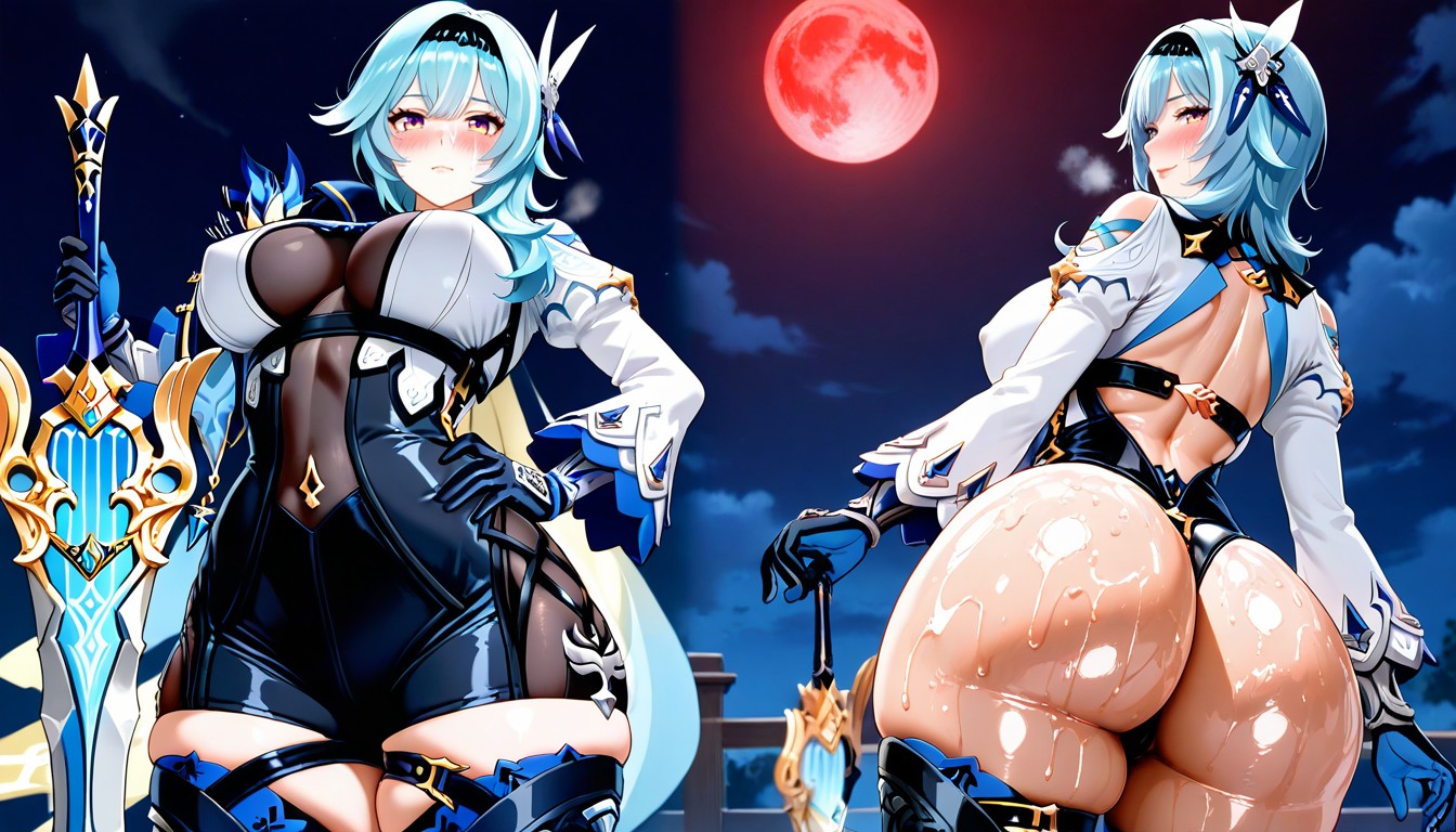 Large Breast, Large Round Ass, Swings A Sword Hentai AI Porn