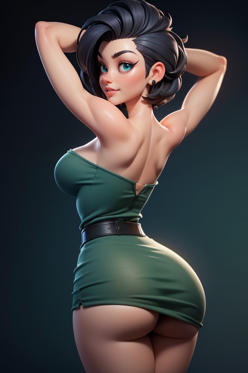 Thick Thighs, Blue Eyes, Sexy Smile Hentai AI Porn