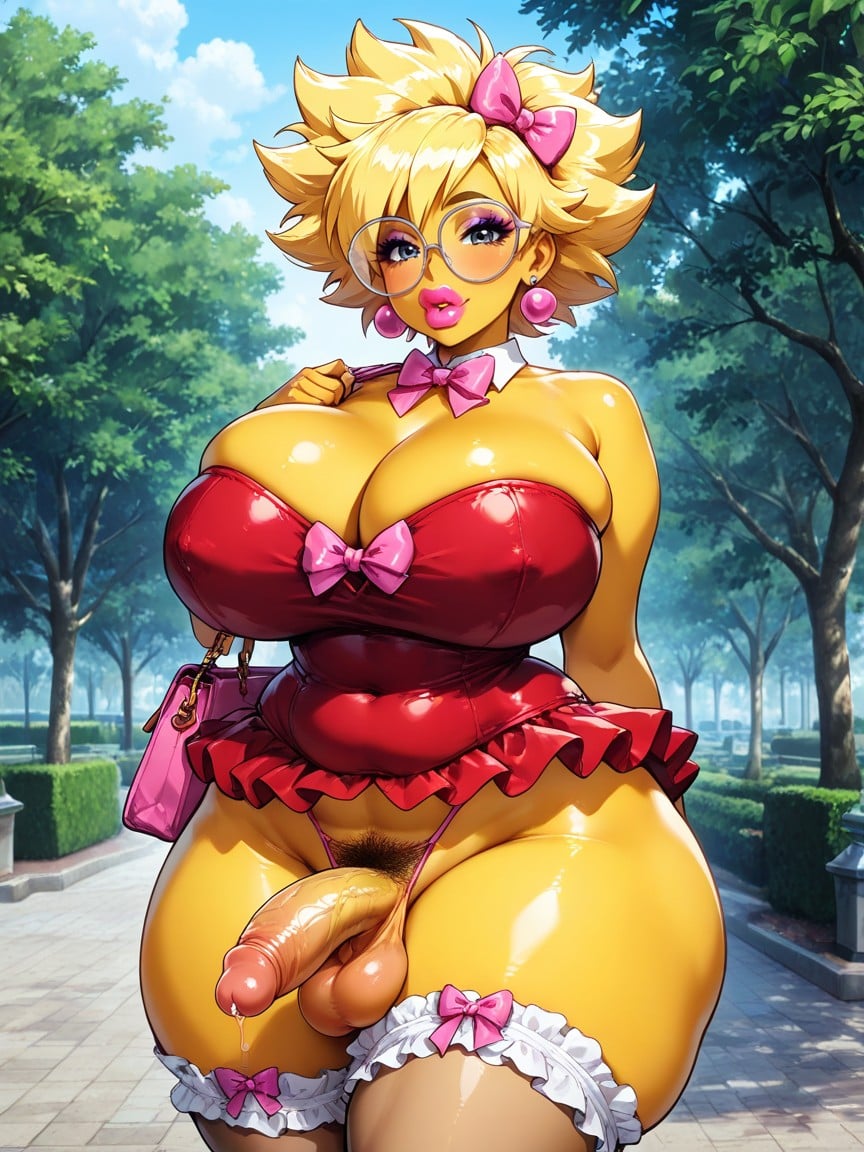 Wide Hips, Precum, G-string Hentai AI Porn