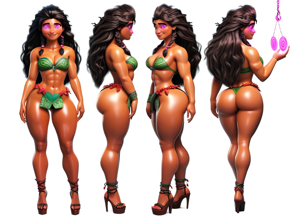 Multiple Angles, Hearteyes, Sculpted Abs Hentai AI Porn