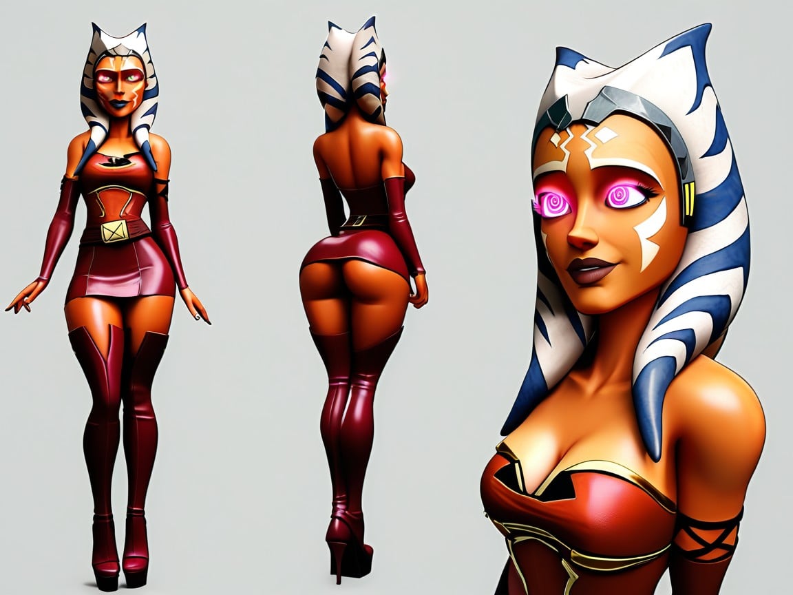 Highly Detailed, Detailed Spiral Eyes, Arched Eyebrows Hentai AI Porn
