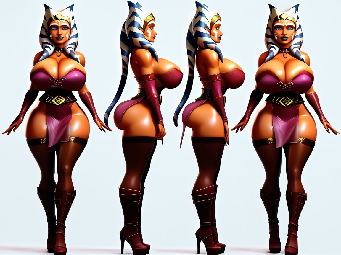 Oiled Skin, Hypnotized, Detailed Face And Eyes On Female Hentai AI Porn