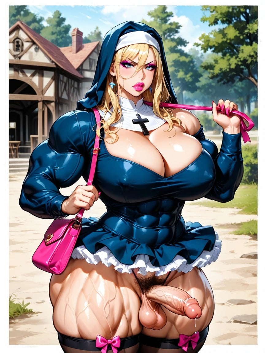 Pubic Hair, Very Muscular, Tutu Hentai AI Porn