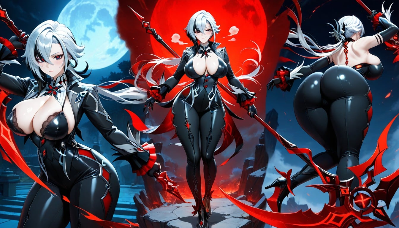 Thick Thighs, Back Arching, Original Suit Hentai AI Porn