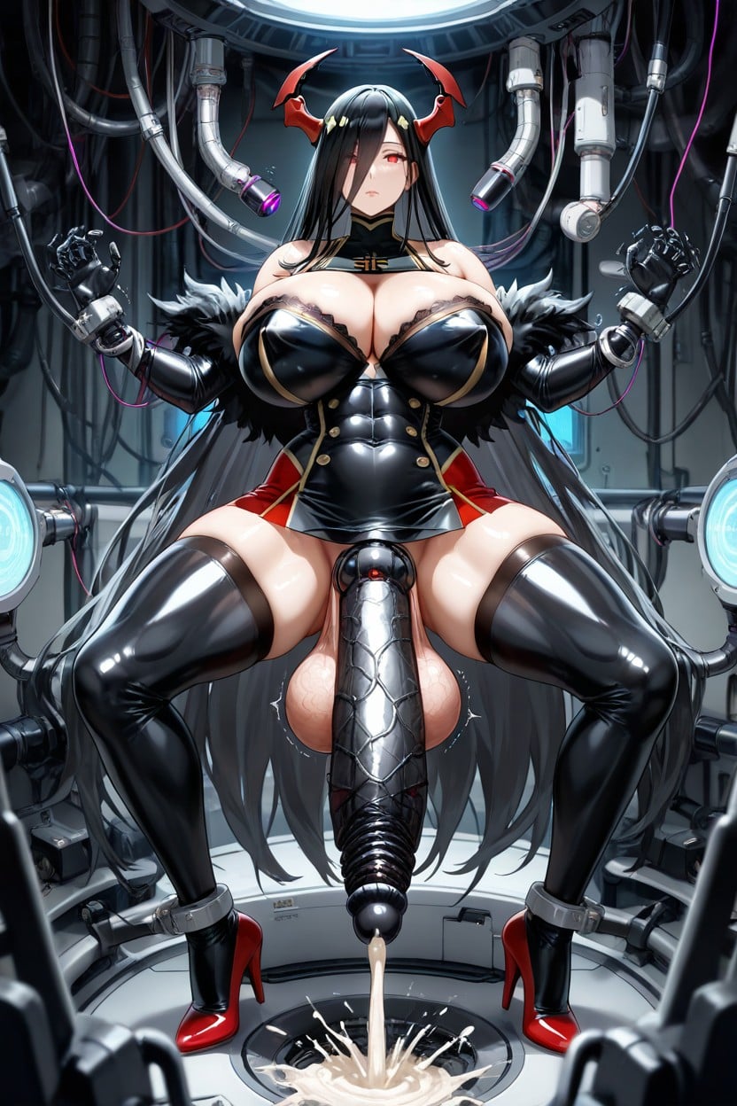 Futanari With Erect Penis, Horsecock, Robot Factory ヘンタイAIポルノ