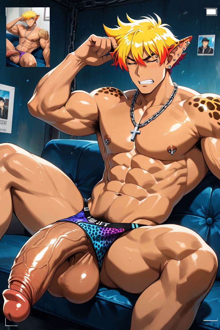 Muscle, Nude, Male Focus Porno IA Gay