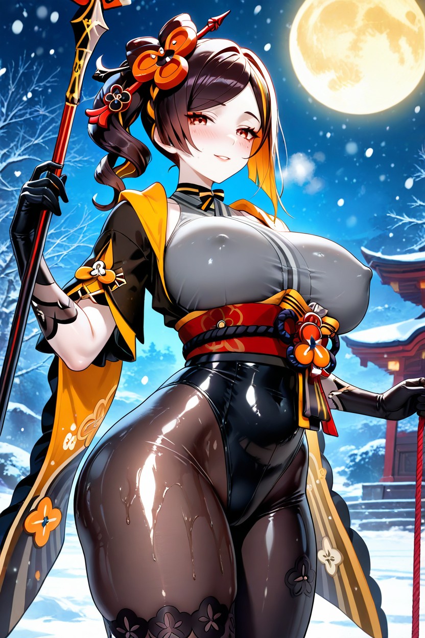 Pale Skin, Exposed Breast, 25+ Hentai AI Porn