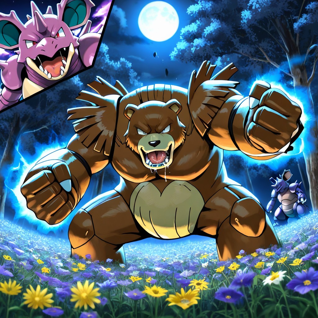 Ursaring, Detailed Fur Texture On Ursaring, Duo Porno IA Hentai