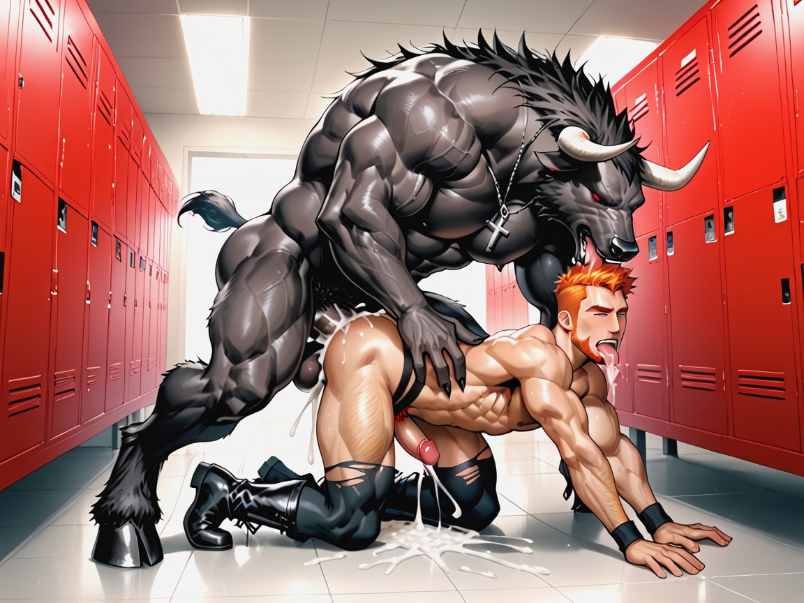 Fucking Hot Ginger, Hot Jock, Excessive Cum AI Gay Porn