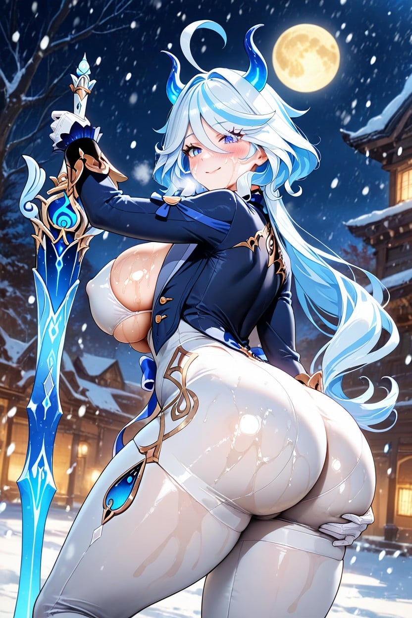 Thick Thighs, Snatched Waist, Back Arching Hentai AI Porn