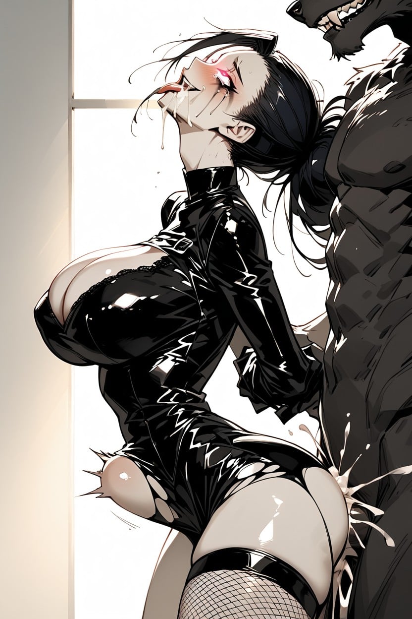 Medium Ass, Soft Light, Fucked Doggystyle By Werewolf Hentai AI Porn