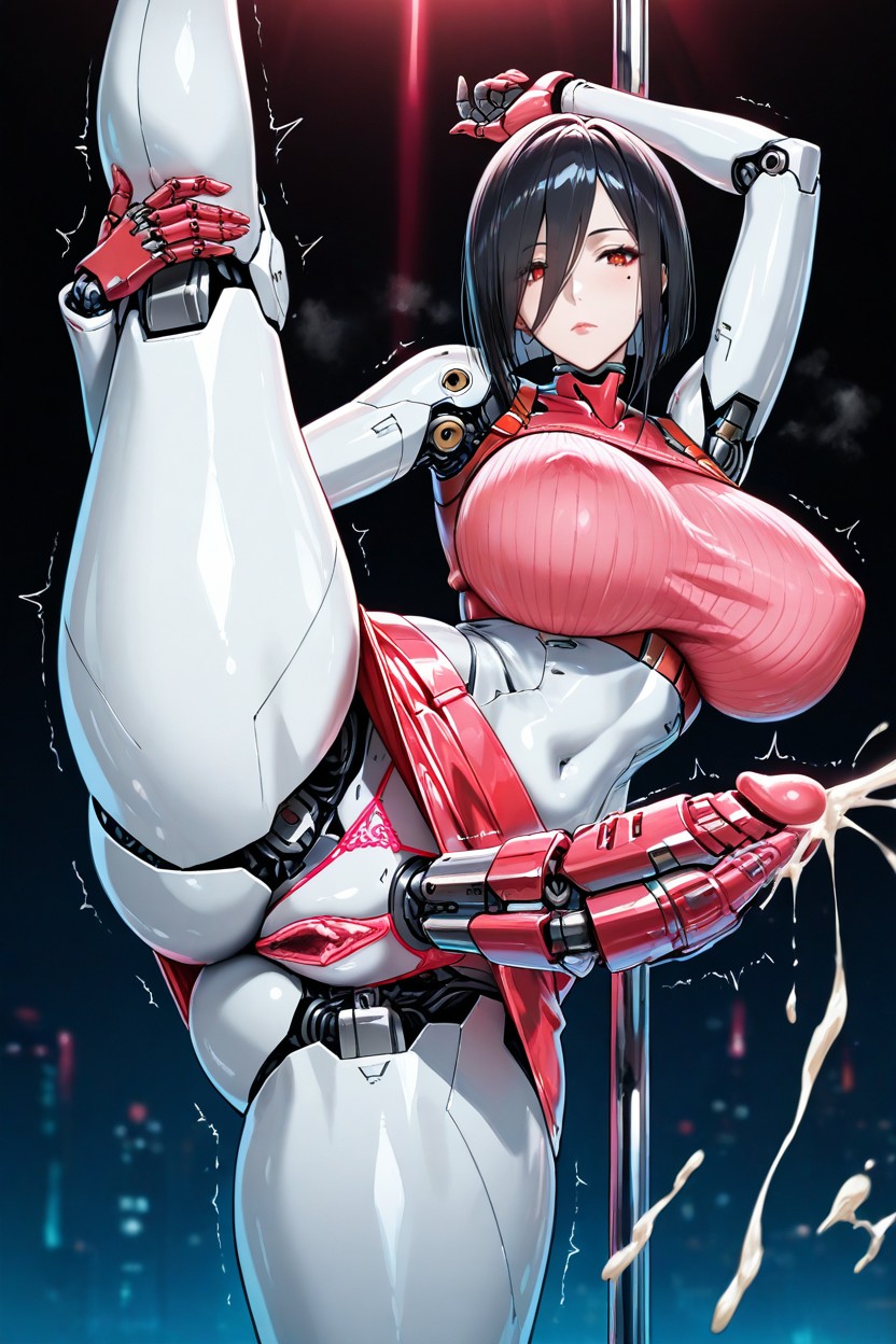 Stripper Pole, Erect Penis, Futanari Hentai AI Porn