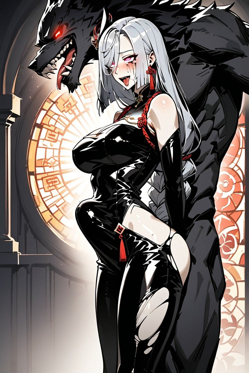 Cleavage, Hypnosis , Smeared Makeup Hentai AI Porn
