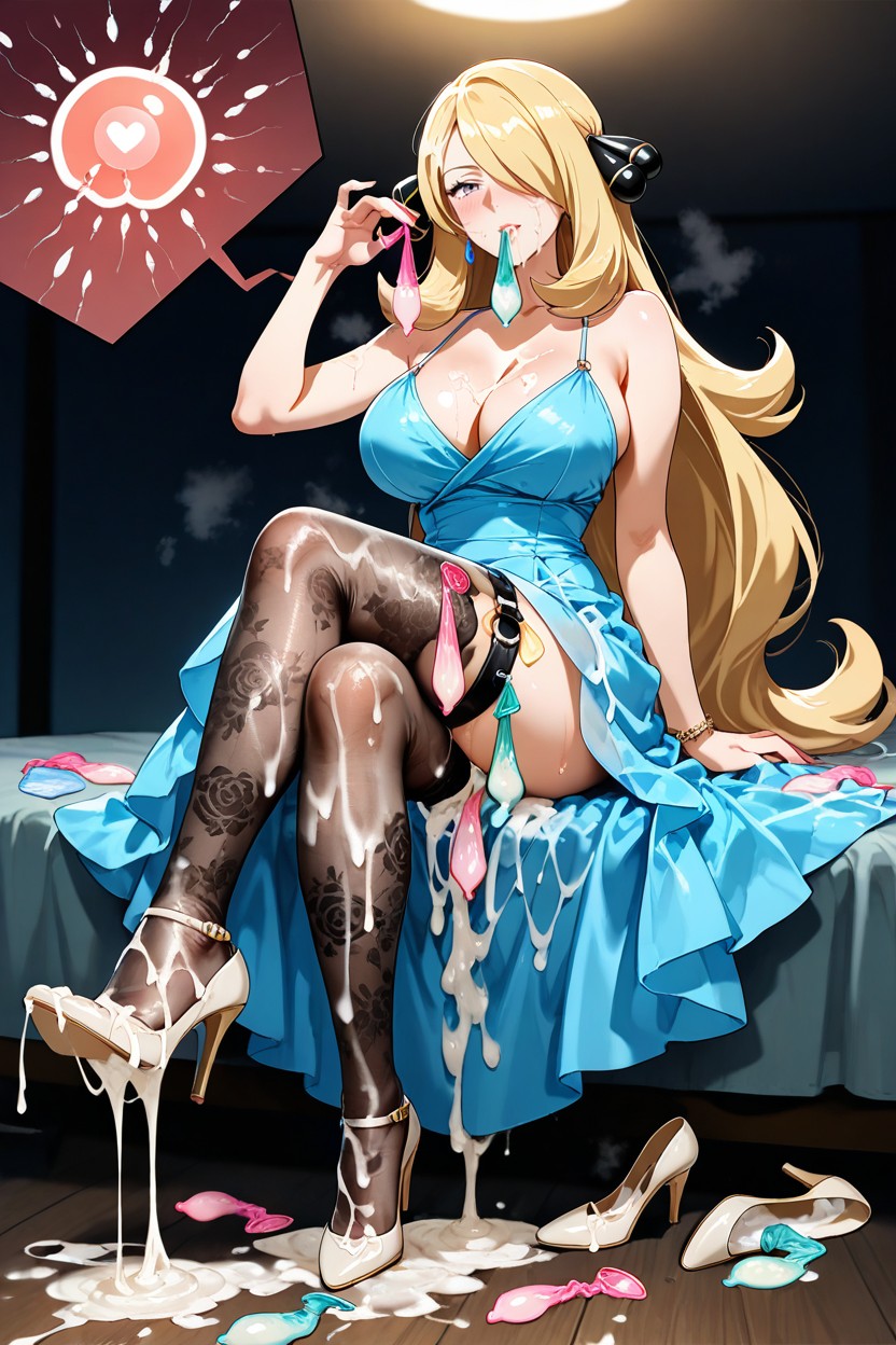 25+, Cum On Body, Semen Soaked High Heels Hentai IA