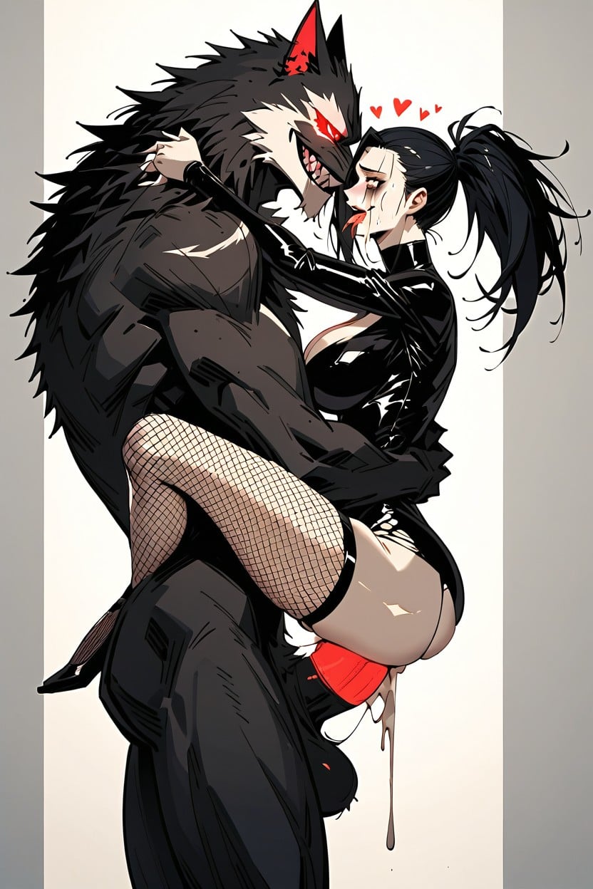 Glowing Eyes, Creampie, Mischievous Expression Hentai AI Porn