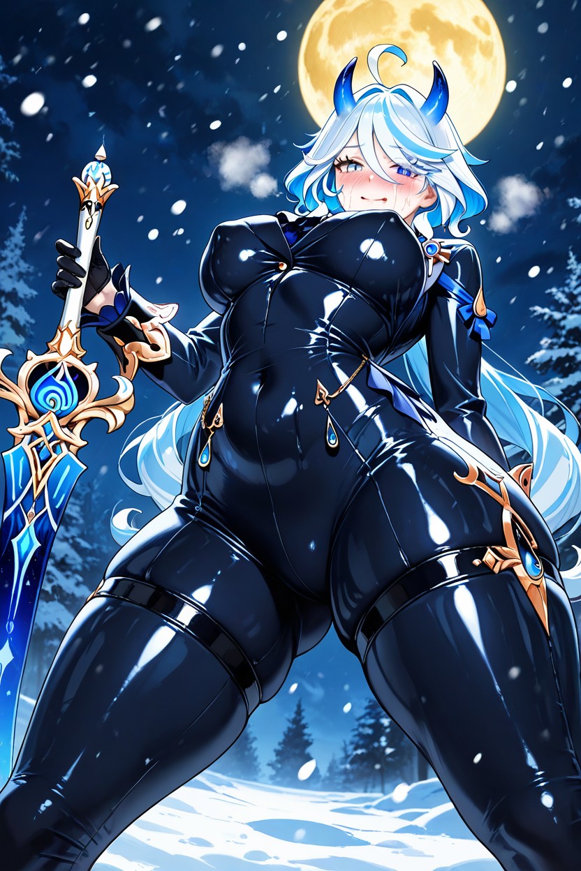 Large Breast, Erect Nipples, Heavy Breathing Hentai IA