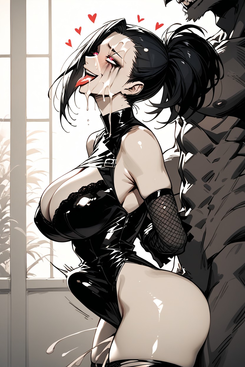 Sexy Lewd Horny Face, Eye Contact, Smug Expression Hentai AI Porn