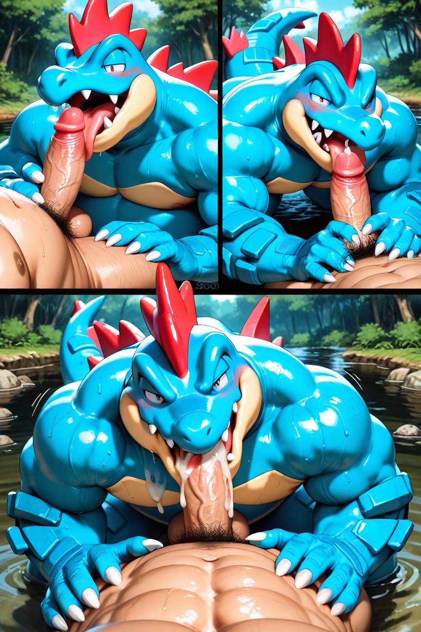 Blue Skin, Vues Multiples, Big Muscles Porno IA Gay