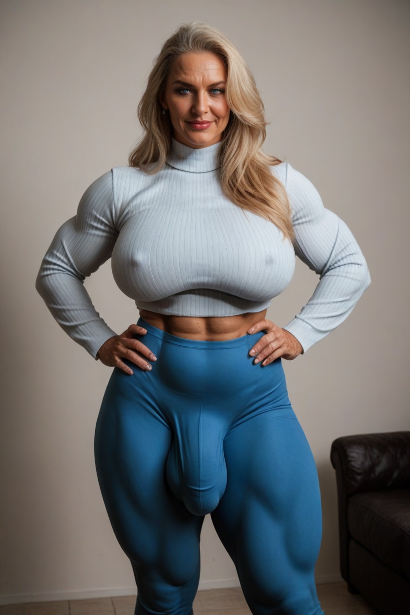 % Body Fat, Gilf, Swedish Shemale AI Porn