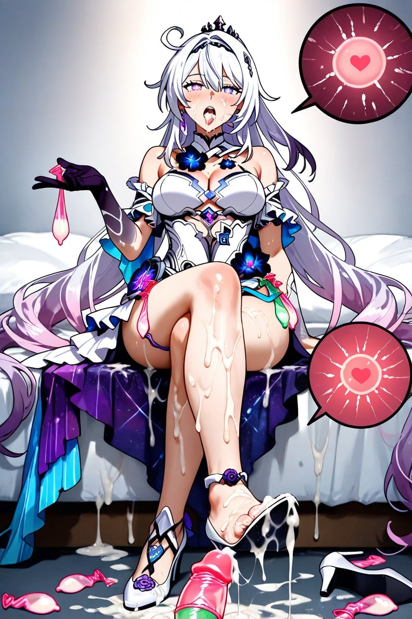 Used Condom Belt, Cum On Legs, Hate Eyes Hentai AI Porn