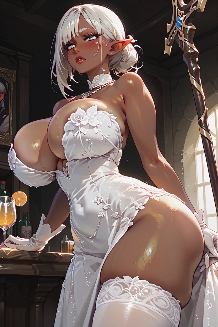 Bar Table, Necklace, Waist Shot Hentai AI Porn