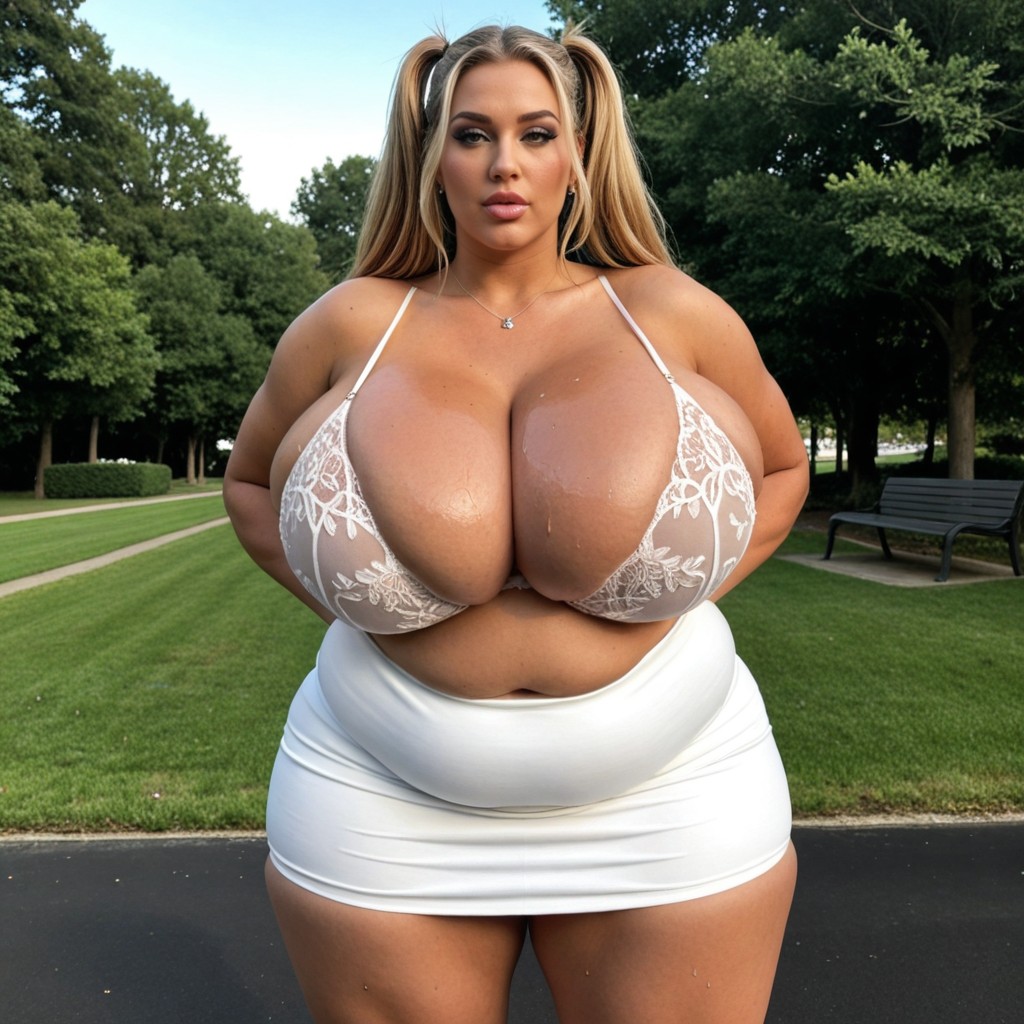 Flabby Arms, Front View, Thick Thighs BBW AI Porn