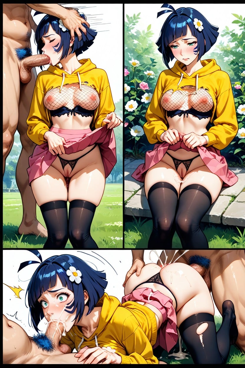 Soft Realism, Numerous Views Capturing Radically Different Positions, Same Character Hentai AI Porn