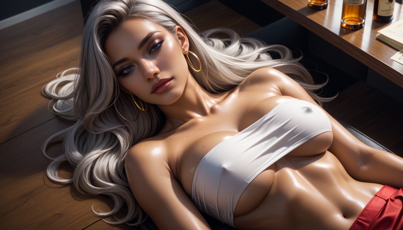 Night, Oiled Skin, Plump Ass AI Porn